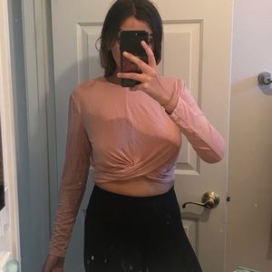 Long sleeved crop top